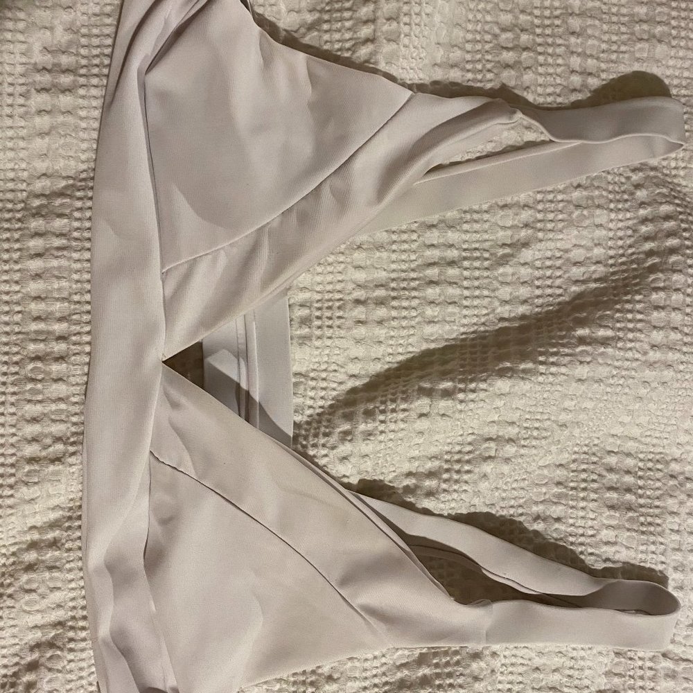 White triangle bikini top